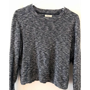 Madewell Gray Marled Mockneck Sweater - M